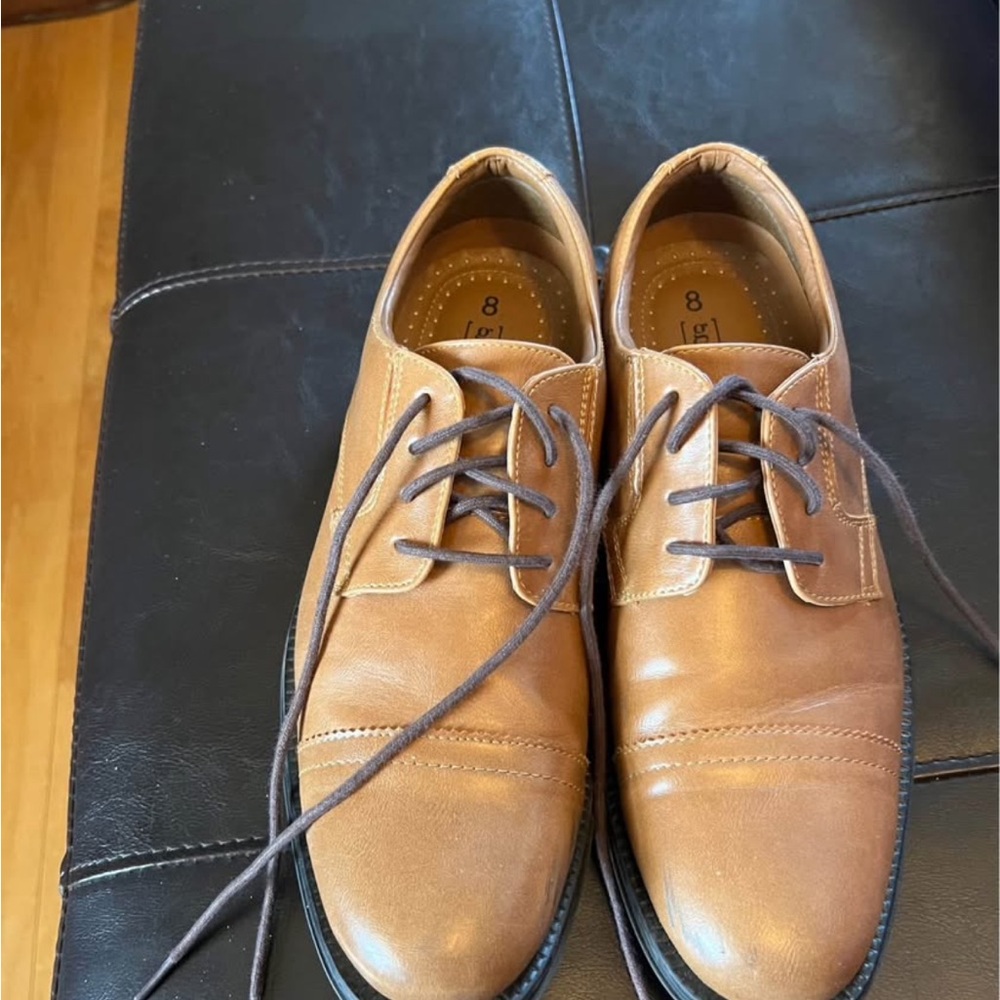 George Brown Oxfords with Smooth Leather Finish